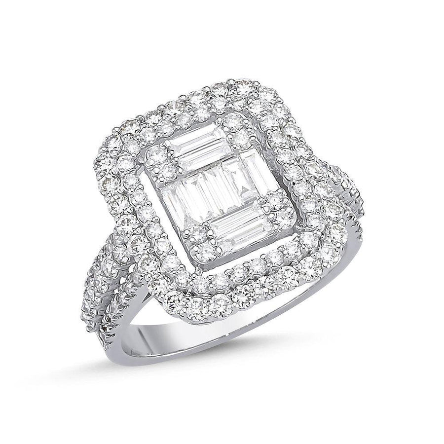 1,92 Karat Baget Pırlanta Yüzük - ROY Diamond