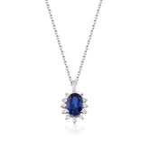 Oval Safir kolye - ROY Diamond