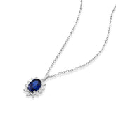 Oval Safir kolye - ROY Diamond