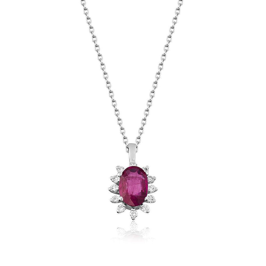 Oval Yakut Kolye - ROY Diamond