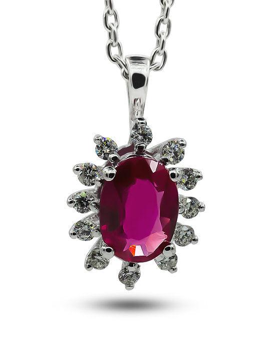 Oval Yakut Kolye - ROY Diamond