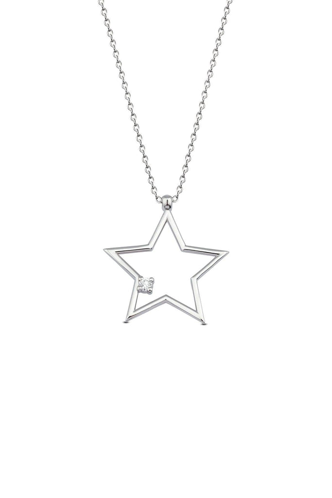 Pırlanta Taş Yıldız Kolye - ROY Diamond